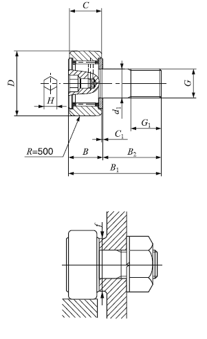 IKO standard cam follower