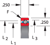 Reali-Slim open thin section ball bearings, KA series, angular contact