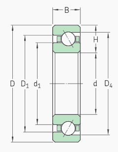 Reali-Slim thin section angular contact ball bearing