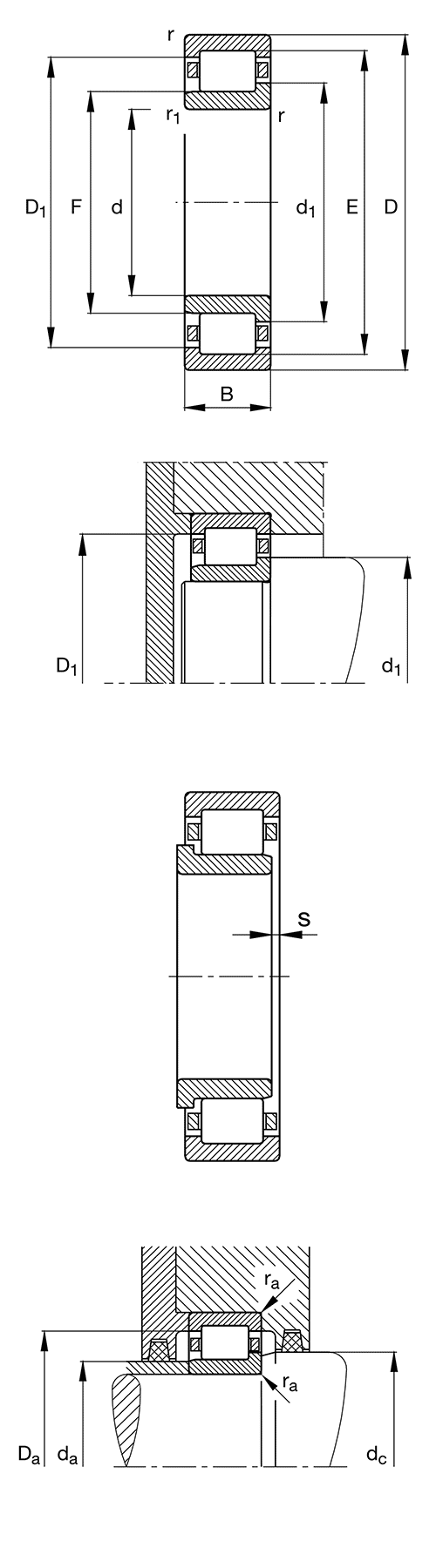 FAG Cylindrical roller bearing NJ