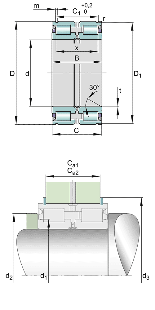 Cylindrical roller bearing SL04..-PP