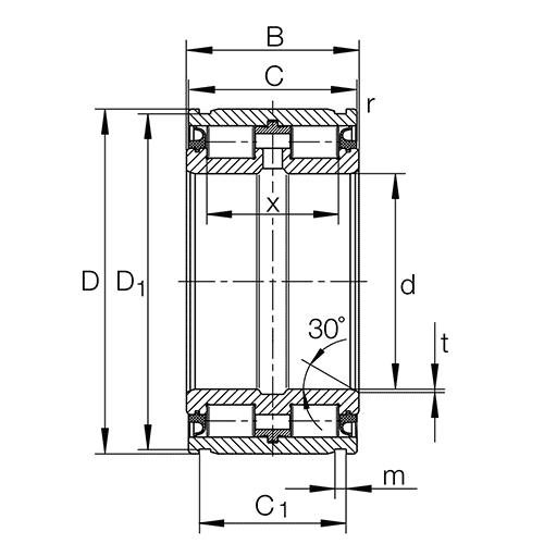INA Cylindrical roller bearing SL04..-D