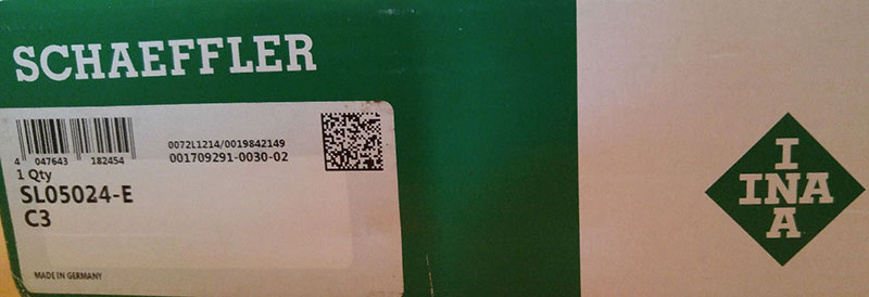 INA bearing, made in Germany