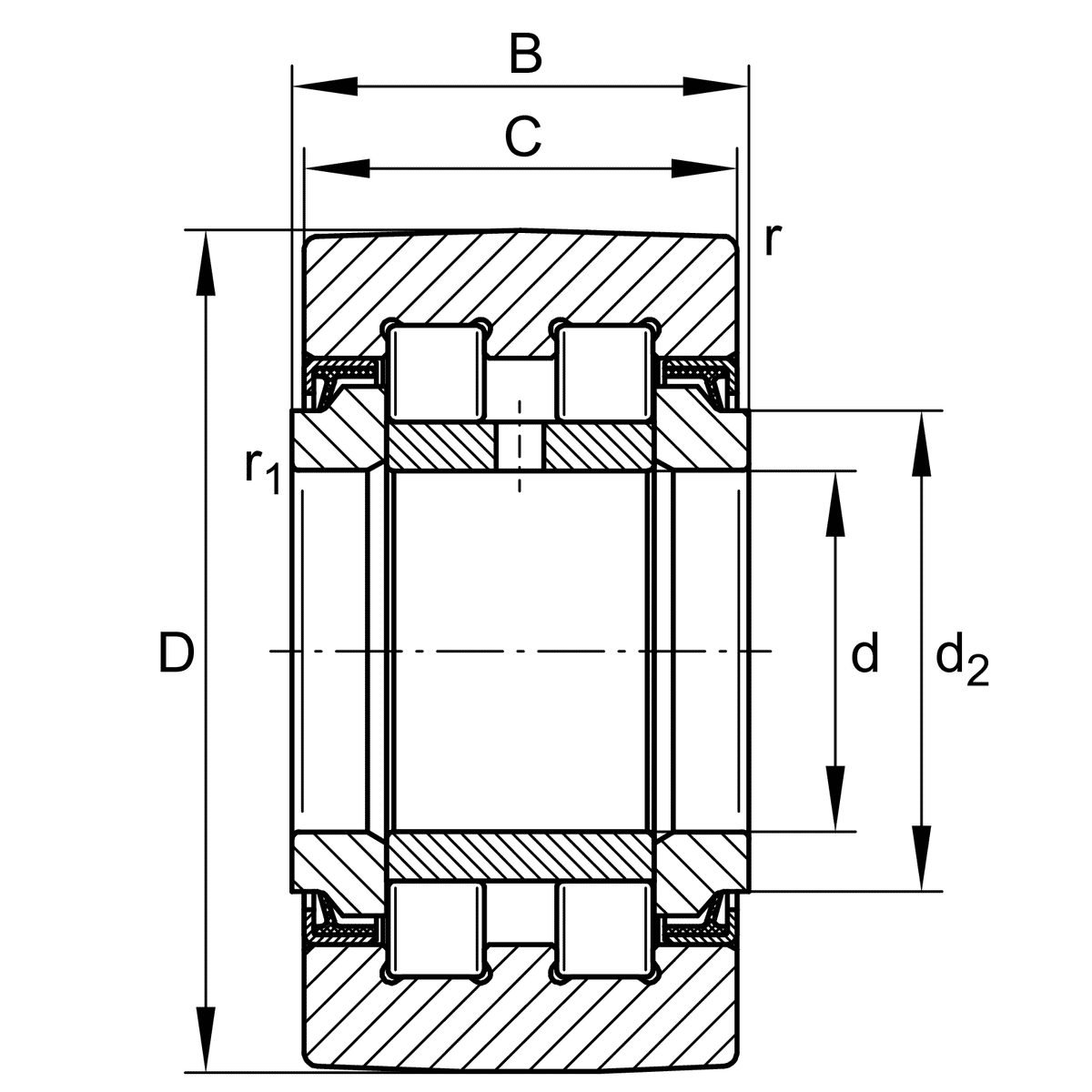 INA Yoke type track rollers