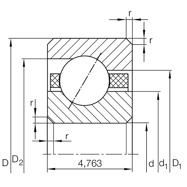 INA CSEAA..-TV thin section bearing