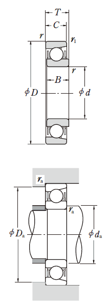 Magneto bearing