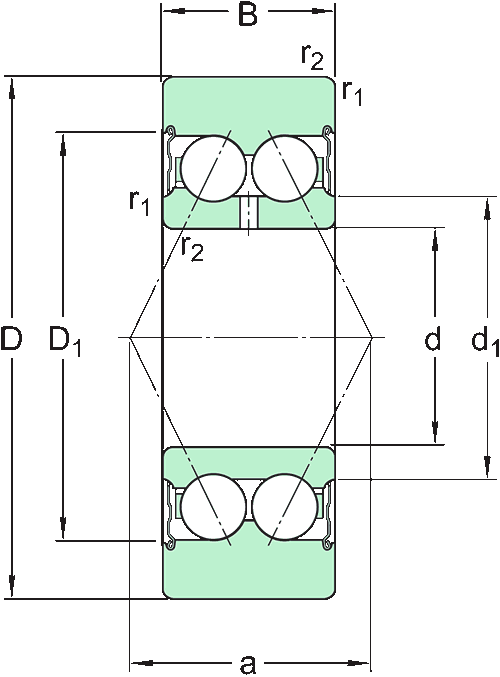 SKF cam roller with flat outside surface, integral sealing and relubrication feature