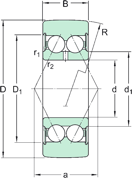 SKF cam roller with crowned outside surface, integral sealing and relubrication feature