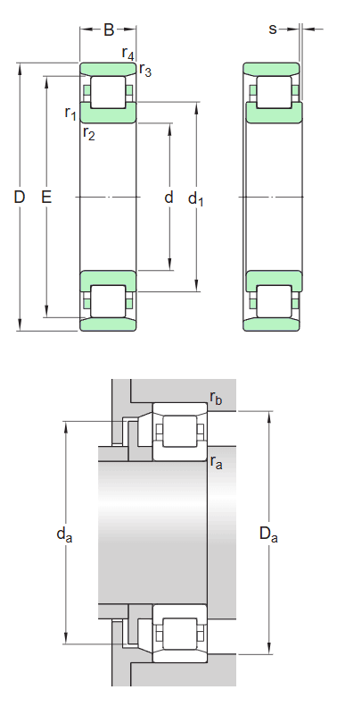SKF single row cylindrical roller bearings, N design, SKF Explorer