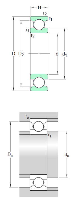 SKF INSOCOAT deep groove ball bearing