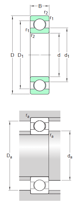 SKF INSOCOAT deep groove ball bearing