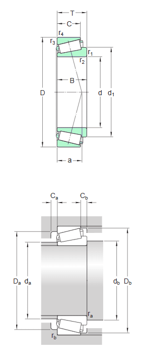 SKF single row tapered roller bearing
