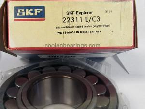 22311E/C3, SKF spherical roller bearings, E design