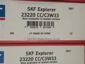 SKF spherical roller bearings, 23220CC/C3W33