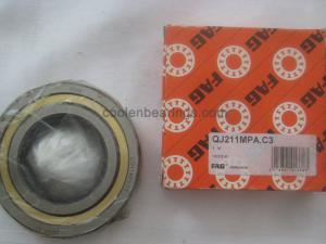 FAG QJ211-XL-MPA-C3 four point contact bearing, solid brass cage